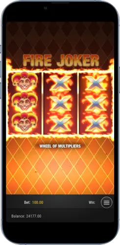 Fire Joker Wheel of Multipliers mit gestapelten Wilds