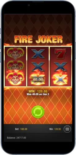 Fire Joker Gewinnkombination mit Wild Symbolen